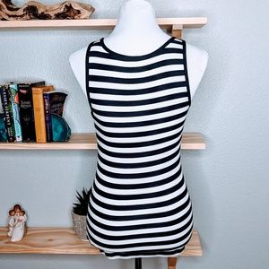 Old Navy Tops - Old Navy Perfect Fitted black white striped Tank Old Navy Tops - Old Navy Perfect Fitted black white striped Tank